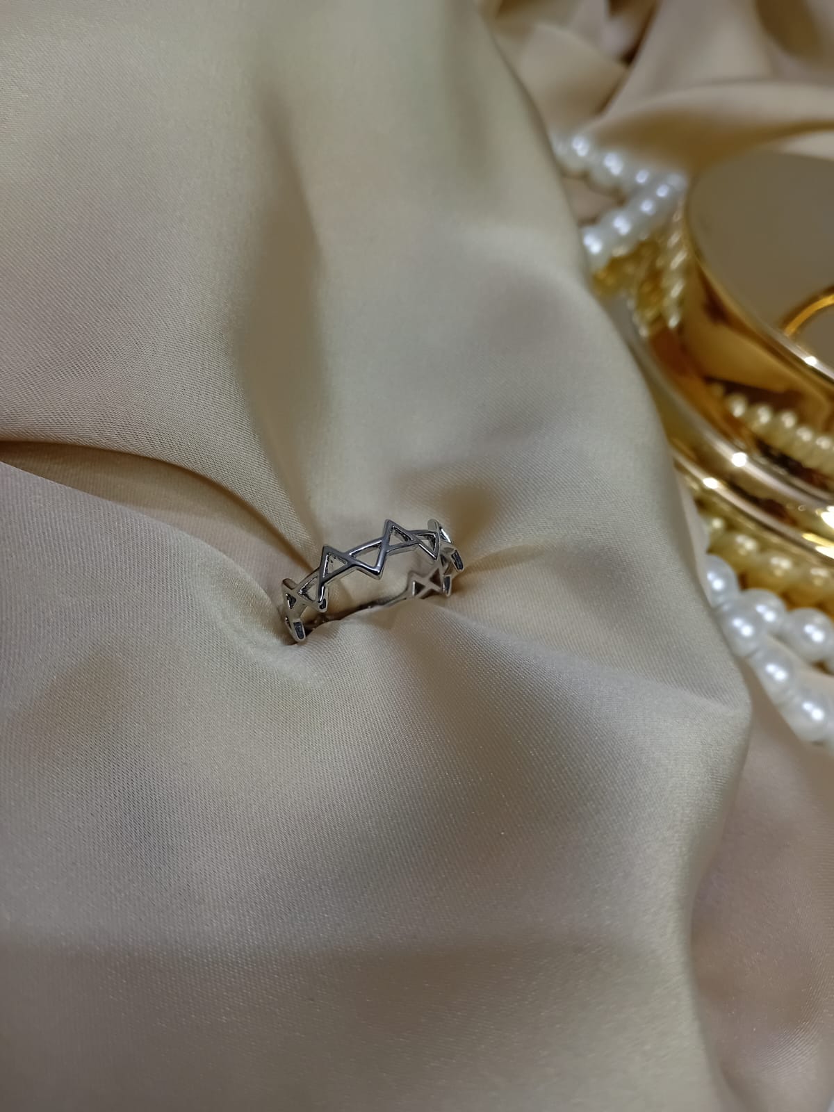 Zing Zag Line Design Ring