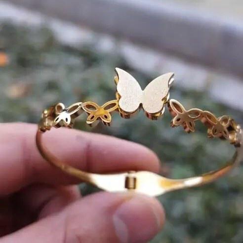 Stainless Butterfly bangle