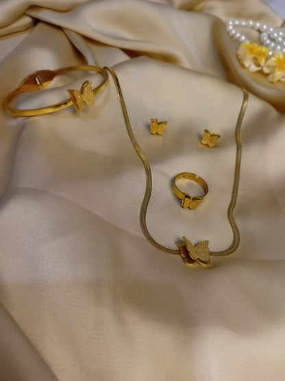 Beautiful  Butterfly Locket Set