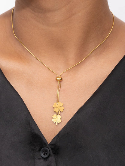 Four-Leaf Clover Gold Necklace