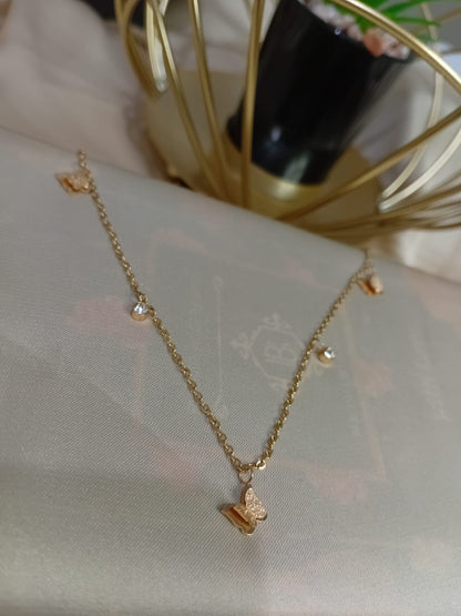 Delicate Stainless Butterfly Pendant