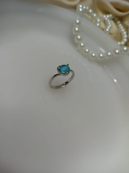 Silver Multi Stone Colour Rings In different minimal designs