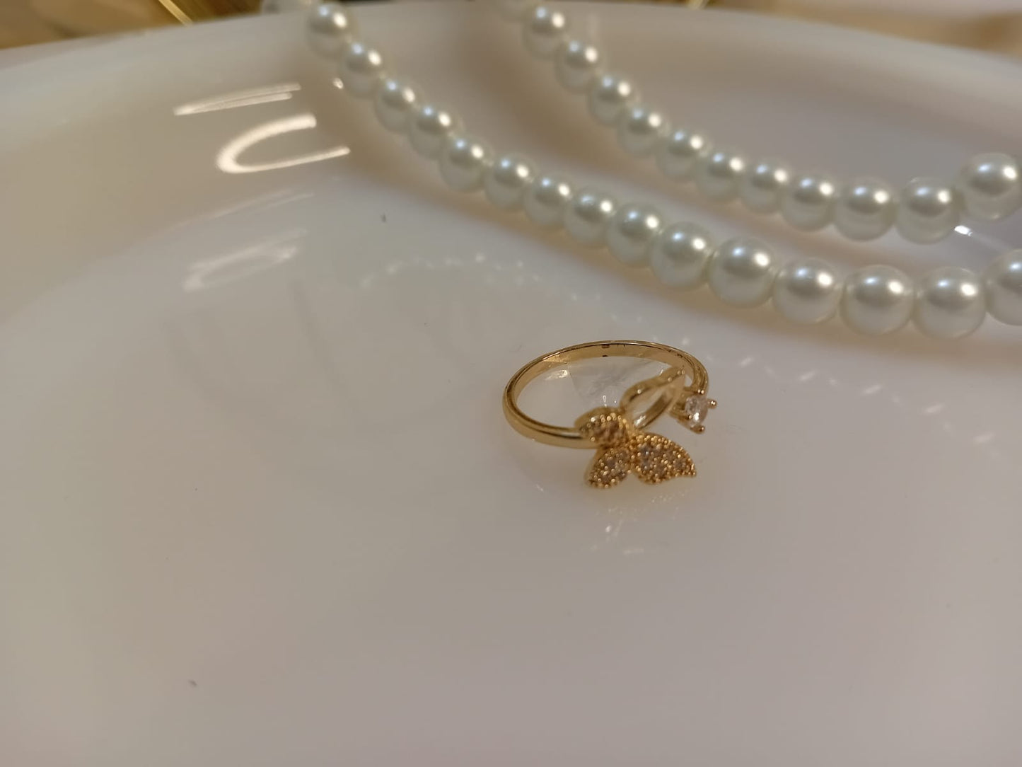 Golden Butterfly Ring