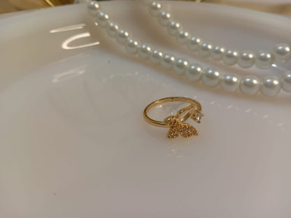 Golden Butterfly Ring