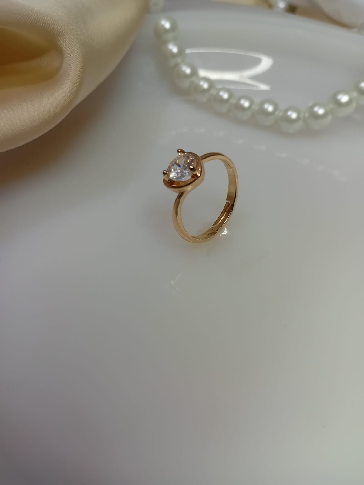 Golden Multi Stone Colour Rings In  different minimal designs