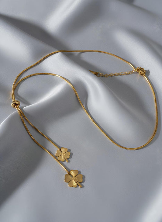 Four-Leaf Clover Gold Necklace