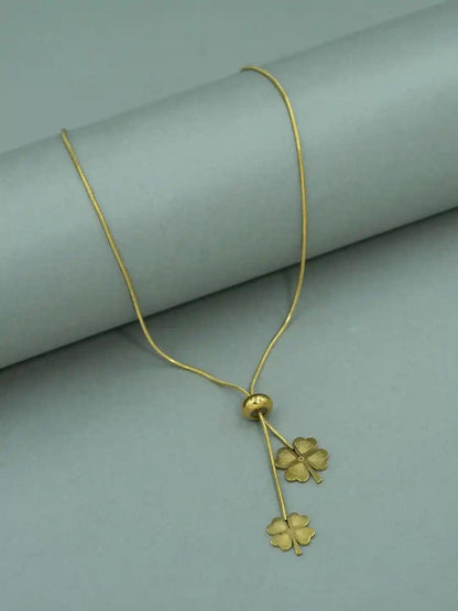 Four-Leaf Clover Gold Necklace