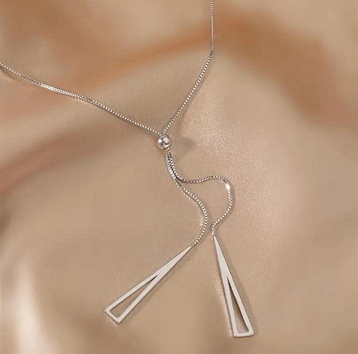 Adjustable Geomatric Triangle Pendant