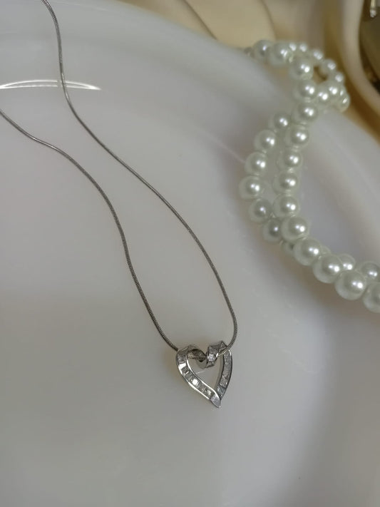Silver Sweet  Heart Necklace