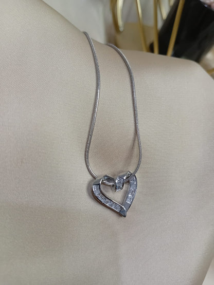 Silver Sweet  Heart Necklace
