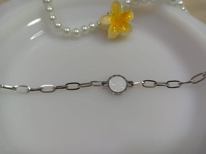 Silver Heavy Chain Bracelet