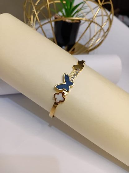 Floral Butterfly Anti Turnish Bangle