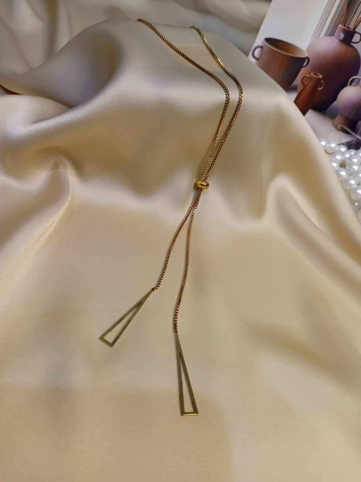 Adjustable Geomatric Triangle Pendant