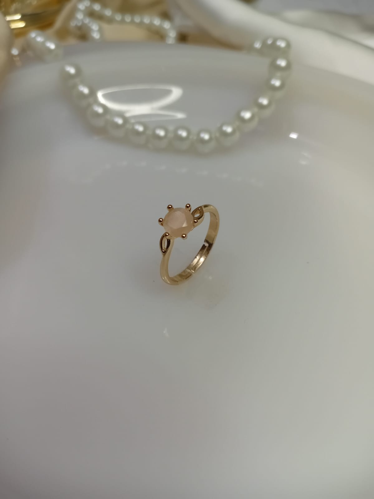 Golden Multi Stone Colour Rings In  different minimal designs