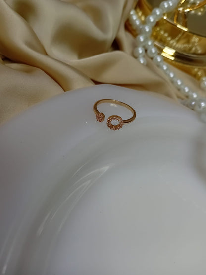 Golden Decent Design Ring