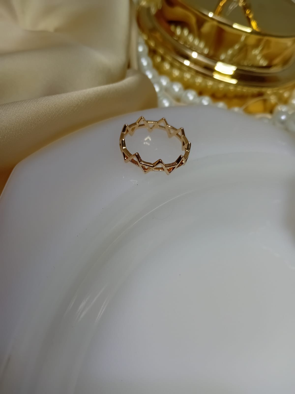 Zing Zag Line Design Ring