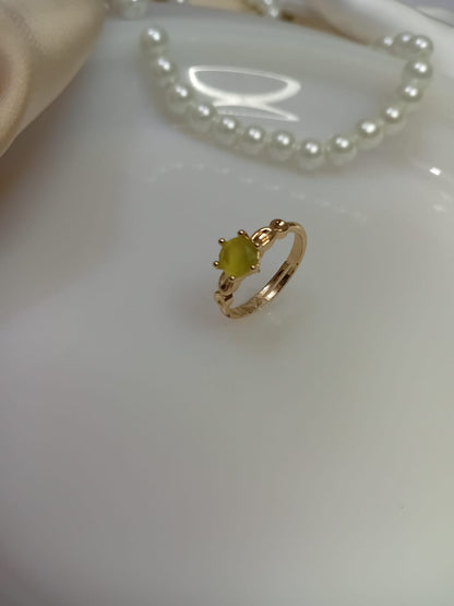 Golden Multi Stone Colour Rings In  different minimal designs