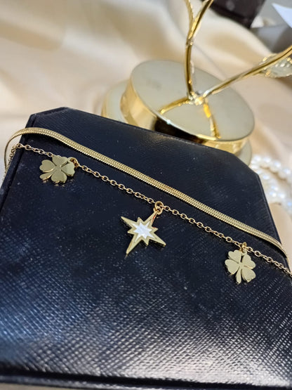 Floral Twinkle Stainless Bracelet