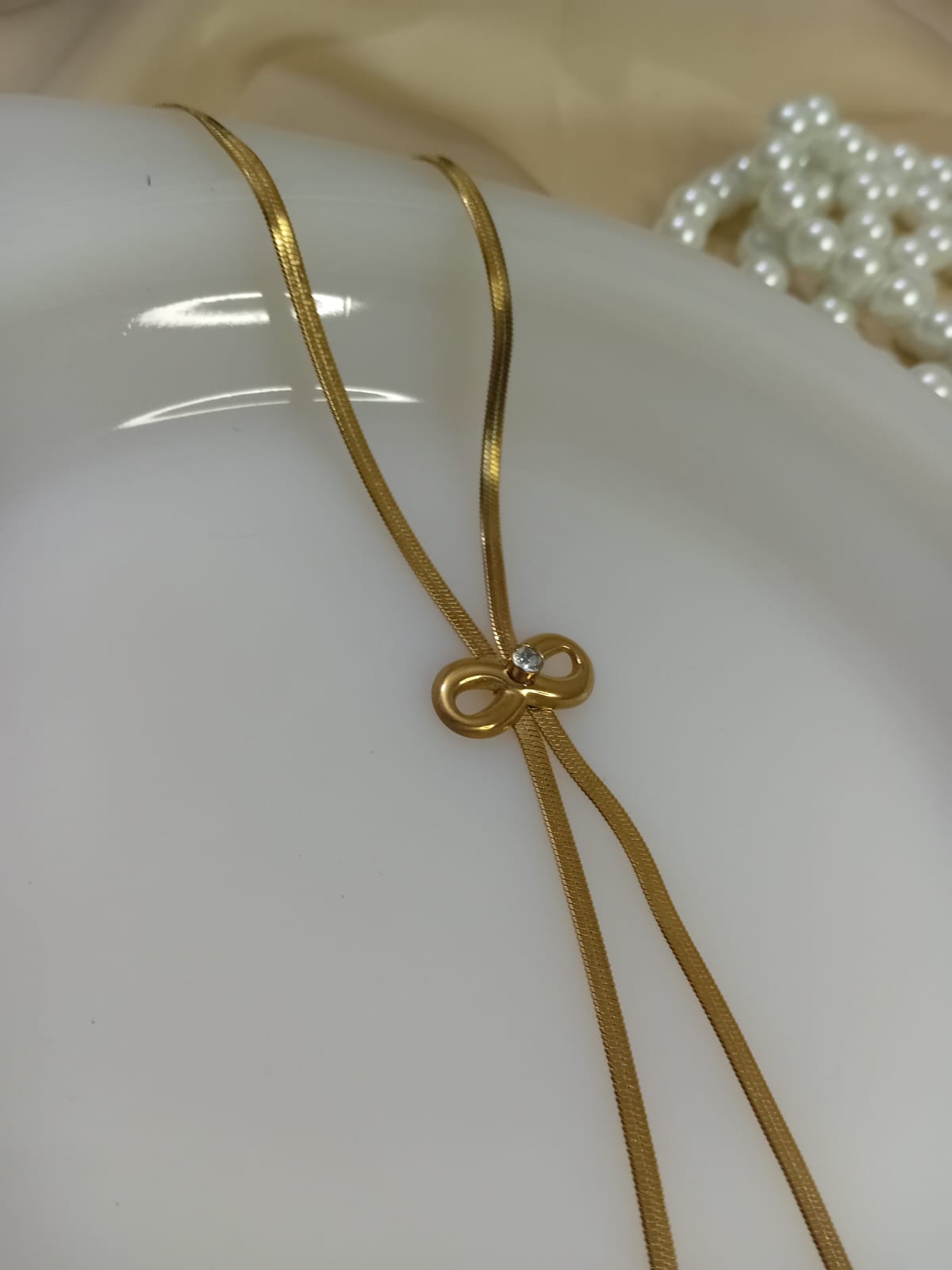 Stainless  Stylish Bow Pendant