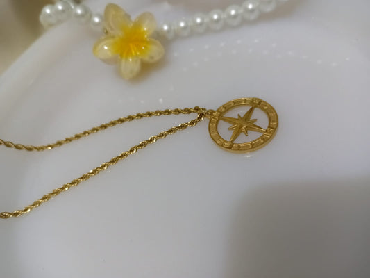 Unique Compass Style Necklace