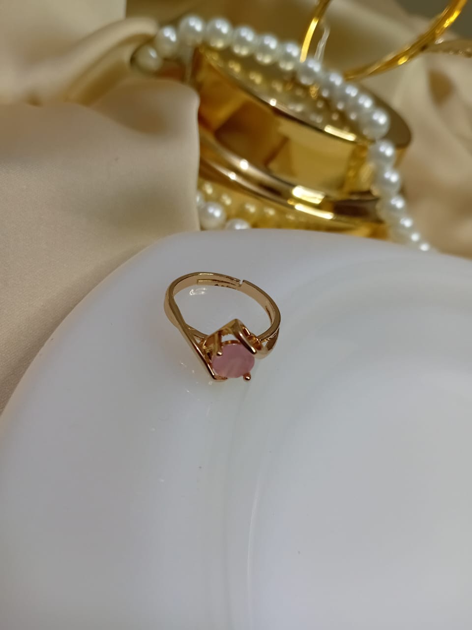 Pink Stone Ring