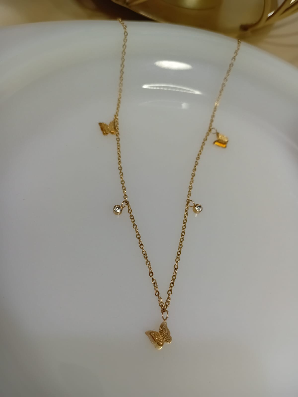 Delicate Stainless Butterfly Pendant