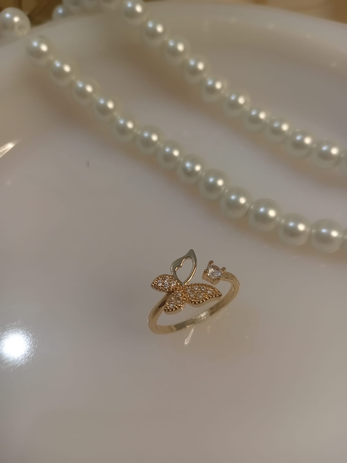 Golden Butterfly Ring