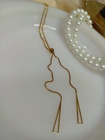 Adjustable Geomatric Triangle Pendant