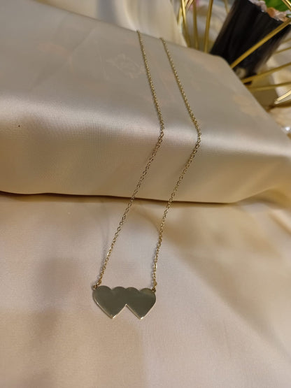 Plain Golden Heart Necklace