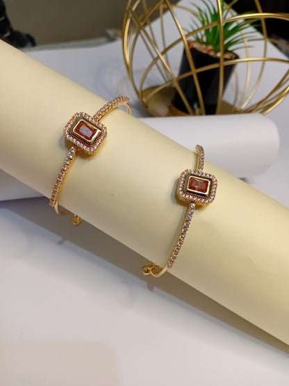 Adjustable Golden Pair of Bangles