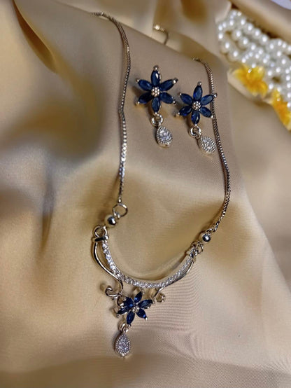 Ruby Blue Locket Set